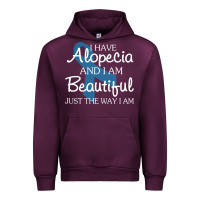 Mauve Wine I Have Alopecia Awareness, I Am Beautiful Just Th Urban Hoodie - longCreatives