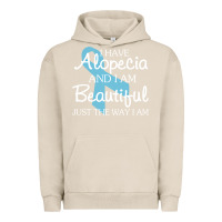 Pigment French Oak I Have Alopecia Awareness, I Am Beautiful Just Th Urban Hoodie - longCreatives