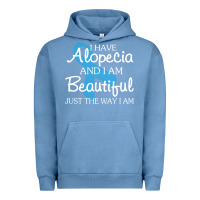 Pigment Pebble Blue I Have Alopecia Awareness, I Am Beautiful Just Th Urban Hoodie - longCreatives