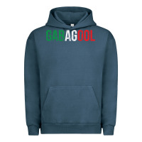 Pigment Midnight Navy Gabagool New Jersey Italian Flag Food Sicilian Cap Urban Hoodie - longCreatives
