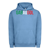 Pigment Pebble Blue Gabagool New Jersey Italian Flag Food Sicilian Cap Urban Hoodie - longCreatives