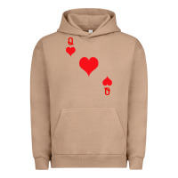 Pigment Burro Queen Of Hearts  Playing Card   Halloween Costume Urban Hoodie - longCreatives