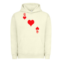 Pigment Pistachio Queen Of Hearts  Playing Card   Halloween Costume Urban Hoodie - longCreatives