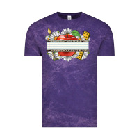 Cloud Purple floral teacher custom name Vintage Tee - CowGirlArtShop