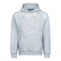 Heather Grey I Prevail  Skeleton Hands  Official Merchandise Premium Urban Hoodie - longCreatives