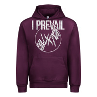 Mauve Wine I Prevail  Skeleton Hands  Official Merchandise Premium Urban Hoodie - longCreatives