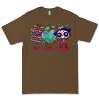 Cacao Peace love dia de los muertos Premium Tee - NancyCooperArtShop
