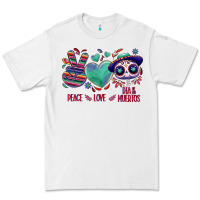 White Peace love dia de los muertos Premium Tee - NancyCooperArtShop