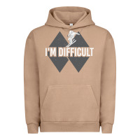 Pigment Burro I'm Difficult Double Black Diamond Skiing Urban Hoodie - longCreatives
