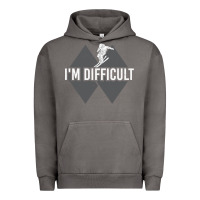 Pigment Tornado I'm Difficult Double Black Diamond Skiing Urban Hoodie - longCreatives
