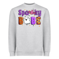 Heather Grey spooky babe Heavyweight Sweatshirt - Artiststas