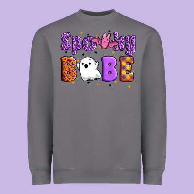 Spooky Babe Heavyweight Sweatshirt Designed By Artiststas