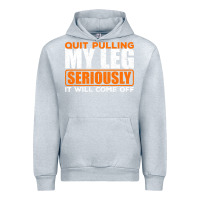 Heather Grey Quit Pulling My Leg Ampu Wheelchair Prosthetic Urban Hoodie - longCreatives