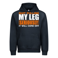 Navy Quit Pulling My Leg Ampu Wheelchair Prosthetic Urban Hoodie - longCreatives