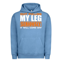 Pigment Pebble Blue Quit Pulling My Leg Ampu Wheelchair Prosthetic Urban Hoodie - longCreatives