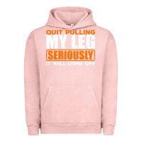 Pigment Salmon Quit Pulling My Leg Ampu Wheelchair Prosthetic Urban Hoodie - longCreatives