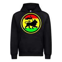 Black Rasta Lion Urban Hoodie - longCreatives