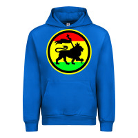 Cobalt Rasta Lion Urban Hoodie - longCreatives