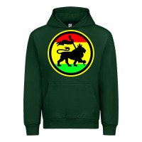 Forest Green Rasta Lion Urban Hoodie - longCreatives