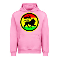 Fuchsia Pink Rasta Lion Urban Hoodie - longCreatives