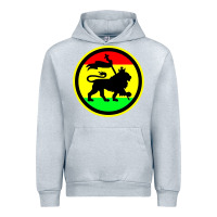 Heather Grey Rasta Lion Urban Hoodie - longCreatives