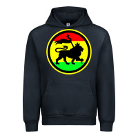 Navy Rasta Lion Urban Hoodie - longCreatives