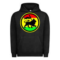 Pigment Black Rasta Lion Urban Hoodie - longCreatives