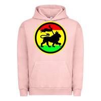 Pigment Salmon Rasta Lion Urban Hoodie - longCreatives