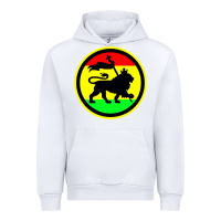 White Rasta Lion Urban Hoodie - longCreatives