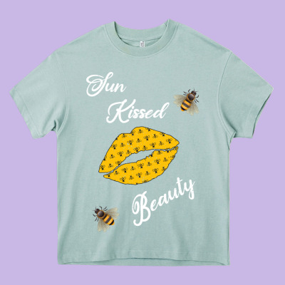 Sun Kissed Beauty Heavy Core Tee Designed By Bettercallsaul