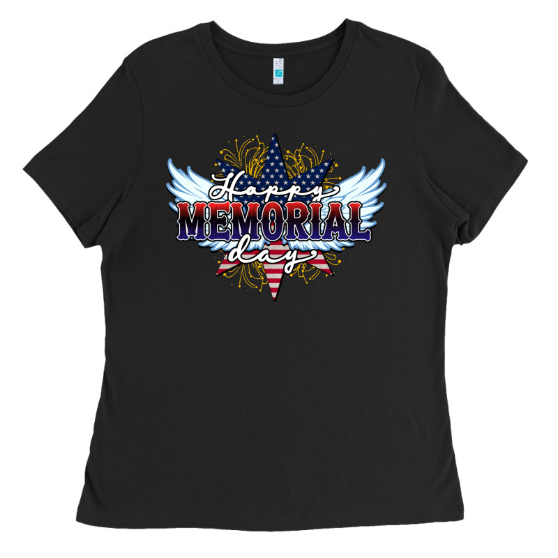 Happy Memorial Day Ladies Tee by HowdyJamesFarm | Teevron