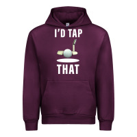 Mauve Wine I'd Tap That TFunny Golf Urban Hoodie - longCreatives
