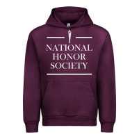 Mauve Wine National Honor Society Torch Urban Hoodie - longCreatives