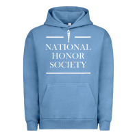 Pigment Pebble Blue National Honor Society Torch Urban Hoodie - longCreatives