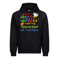 Black i have autism i can't say trick or treat Urban Hoodie - JahusDesignShop