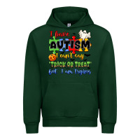 Forest Green i have autism i can't say trick or treat Urban Hoodie - JahusDesignShop