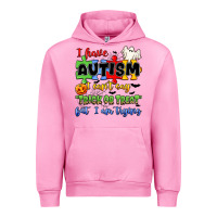 Fuchsia Pink i have autism i can't say trick or treat Urban Hoodie - JahusDesignShop