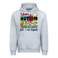 Heather Grey i have autism i can't say trick or treat Urban Hoodie - JahusDesignShop
