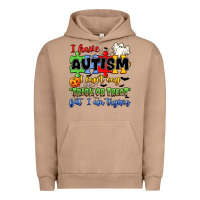 Pigment Burro i have autism i can't say trick or treat Urban Hoodie - JahusDesignShop