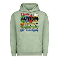 Pigment Oil Green i have autism i can't say trick or treat Urban Hoodie - JahusDesignShop