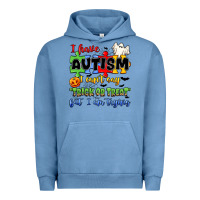 Pigment Pebble Blue i have autism i can't say trick or treat Urban Hoodie - JahusDesignShop