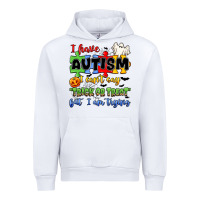White i have autism i can't say trick or treat Urban Hoodie - JahusDesignShop