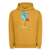 Pigment Peanut Butter Surfing Skeleton Halloween Themed Surf Lovers Gift Urban Hoodie - longCreatives