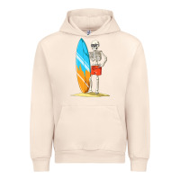 Sandshell Surfing Skeleton Halloween Themed Surf Lovers Gift Urban Hoodie - longCreatives
