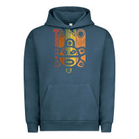 Pigment Midnight Navy Taino Sun Boricua Vintage Taino Gift of Puerto Rico Urban Hoodie - longCreatives