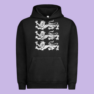 Retro Three England Lions Vintage Souvenir Urban Hoodie Designed By Longcreatives