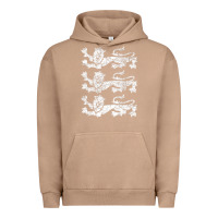 Pigment Burro Retro Three England Lions Vintage Souvenir Urban Hoodie - longCreatives