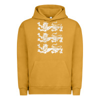 Pigment Peanut Butter Retro Three England Lions Vintage Souvenir Urban Hoodie - longCreatives