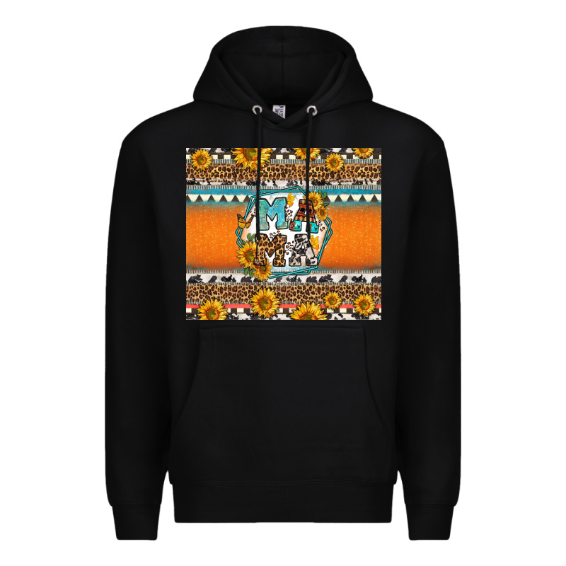 Sunflowers Hexagon Frame Mama Premium Hoodie by Jasminsmagicworld | Teevron