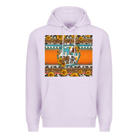 Lilac sunflowers hexagon frame mama Premium Hoodie - Jasminsmagicworld